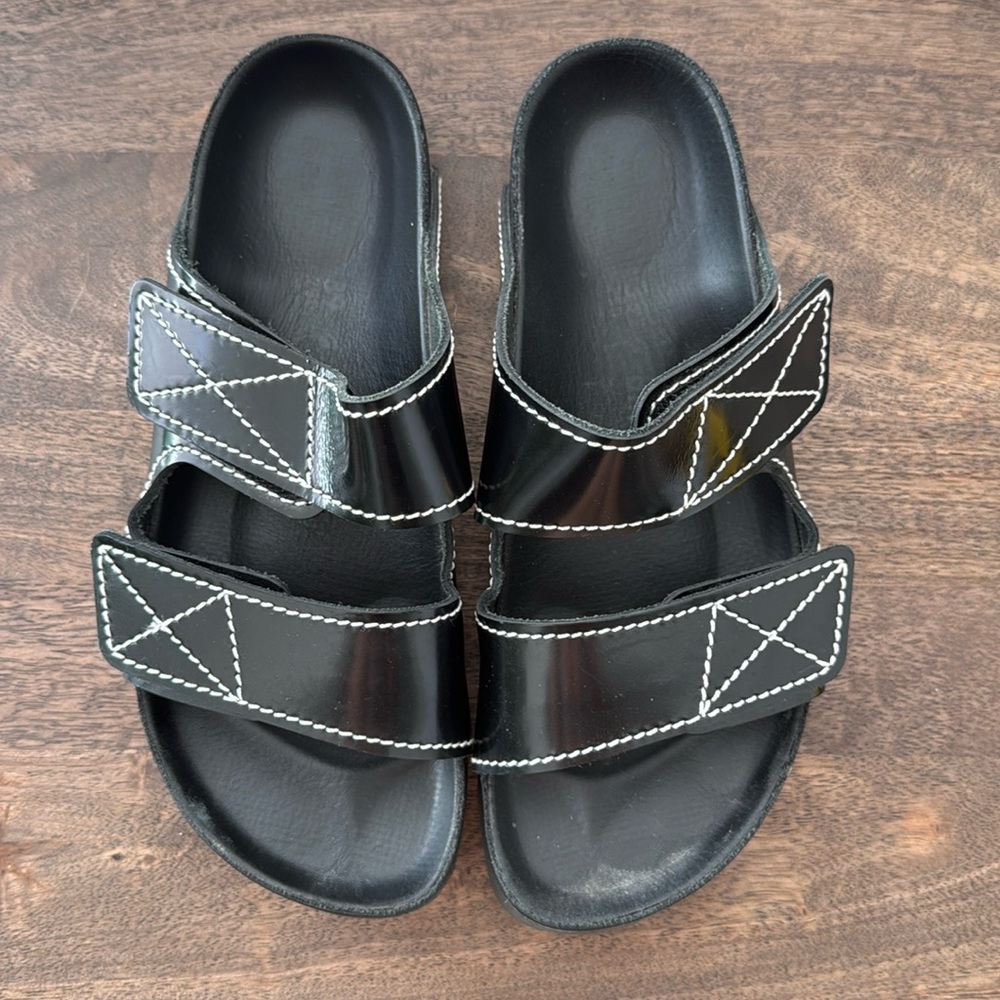 Proenza Schouler Birkenstock Black Sandal
